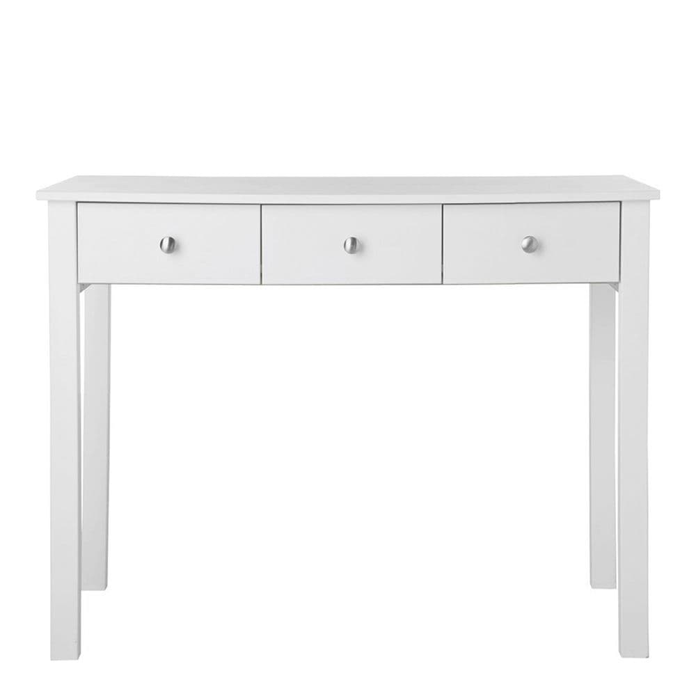 Citadel 3 Drawer Dressing Table in White MDF (Excludes backs, drawer base and drawer sides)